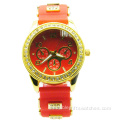 New Design Girls Silicone Quartz Wristwatch